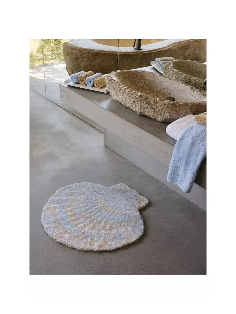 NWT Abyss & Habidecor Stella Bath Rug Powder Blue Size One Size